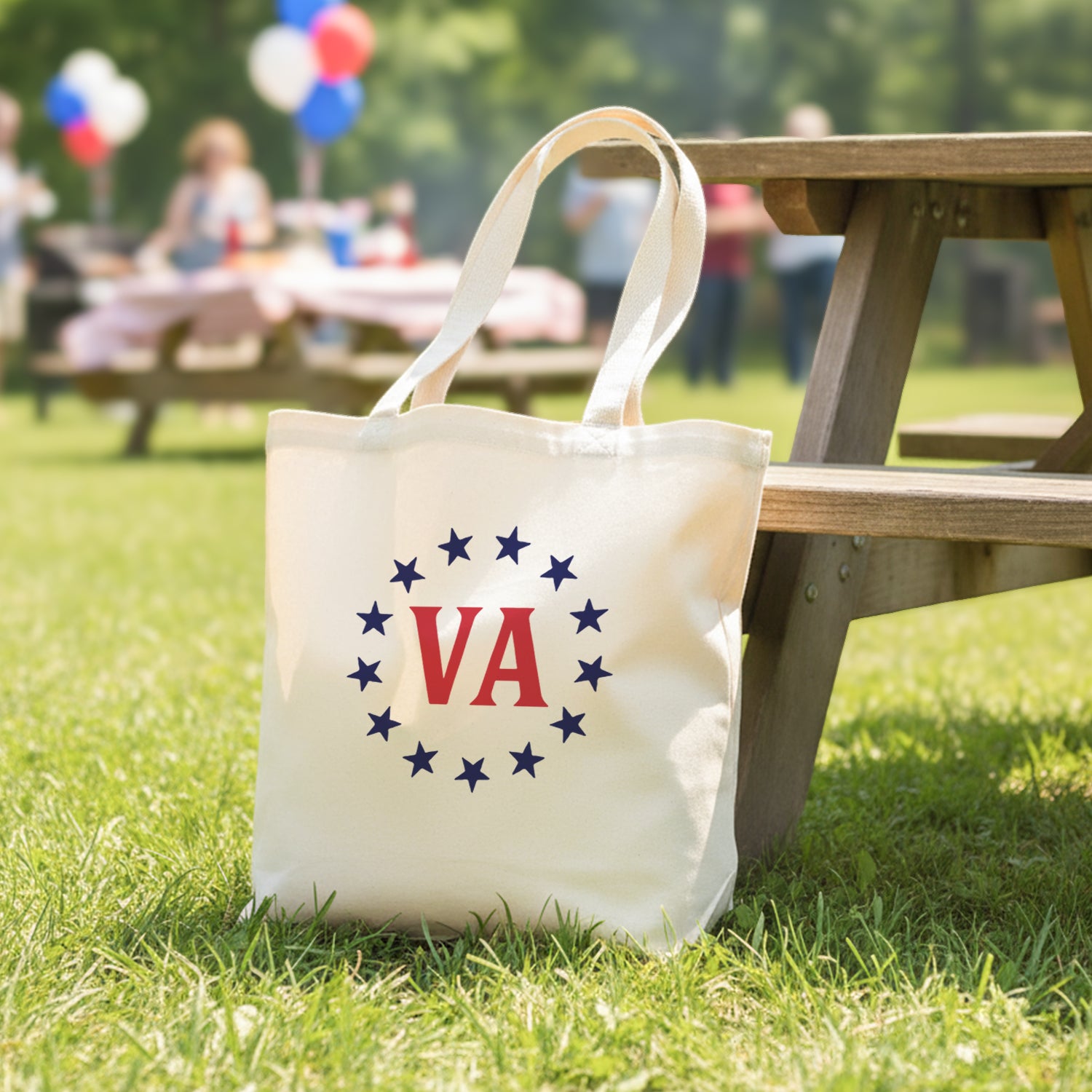 Stars & State - Custom Canvas Tote Bag