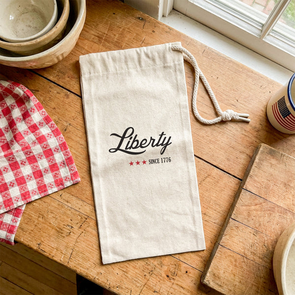Liberty Since 1776 - Canvas Wine Bag