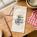 Sweet Land of Liberty - Canvas Wine Bag