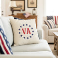Stars & State - Custom Square Canvas Pillow