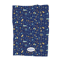 Hanukkah Pattern - Custom Waffle Weave Towel