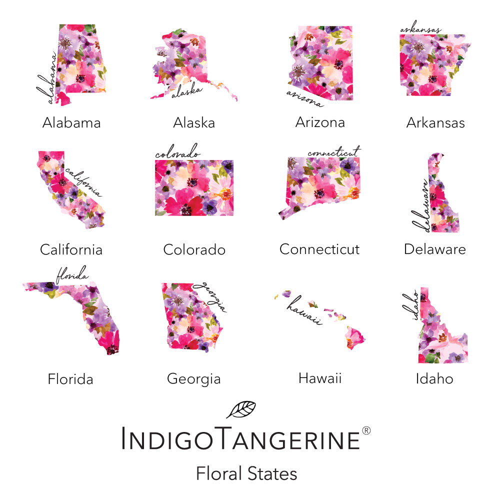 Floral State - Custom Framed Sign