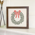 Scandanavian Christmas Wreath - Framed Sign