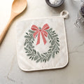 Scandanavian Christmas Wreath - Cotton Pot Holder