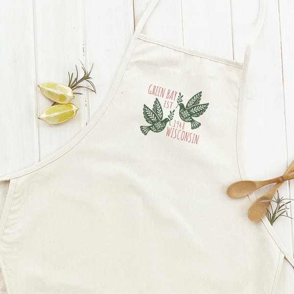 Scandanavian Christmas Doves - Custom Women's Apron