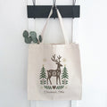 Scandanavian Christmas Deer - Custom Canvas Tote Bag