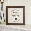 Circle Est, City, State - Custom Framed Sign