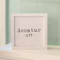 Area Code - Custom Framed Sign