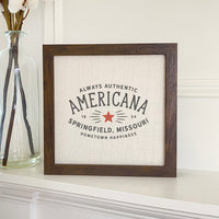 Americana Custom - Framed Sign