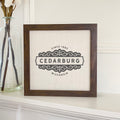 Ornamental City/State - Custom Framed Sign