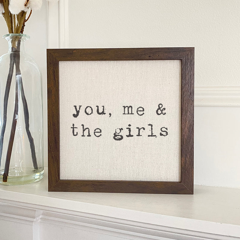 You, Me and... - Framed Sign