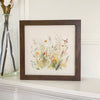 Watercolor Bird and Wildflowers - Framed Sign