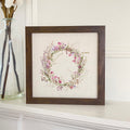 Purple Spring Wreath - Framed Sign