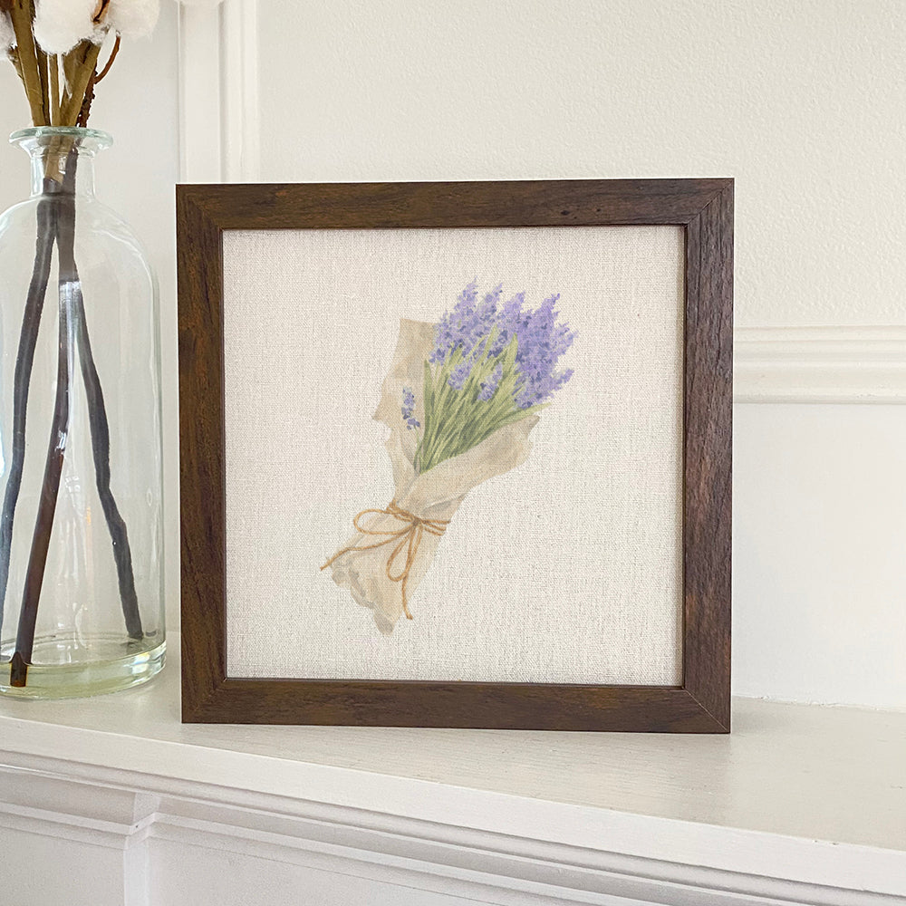 Purple Bouquet - Framed Sign