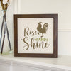 Rise and Shine Rooster - Framed Sign
