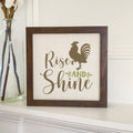 Rise and Shine Rooster - Framed Sign