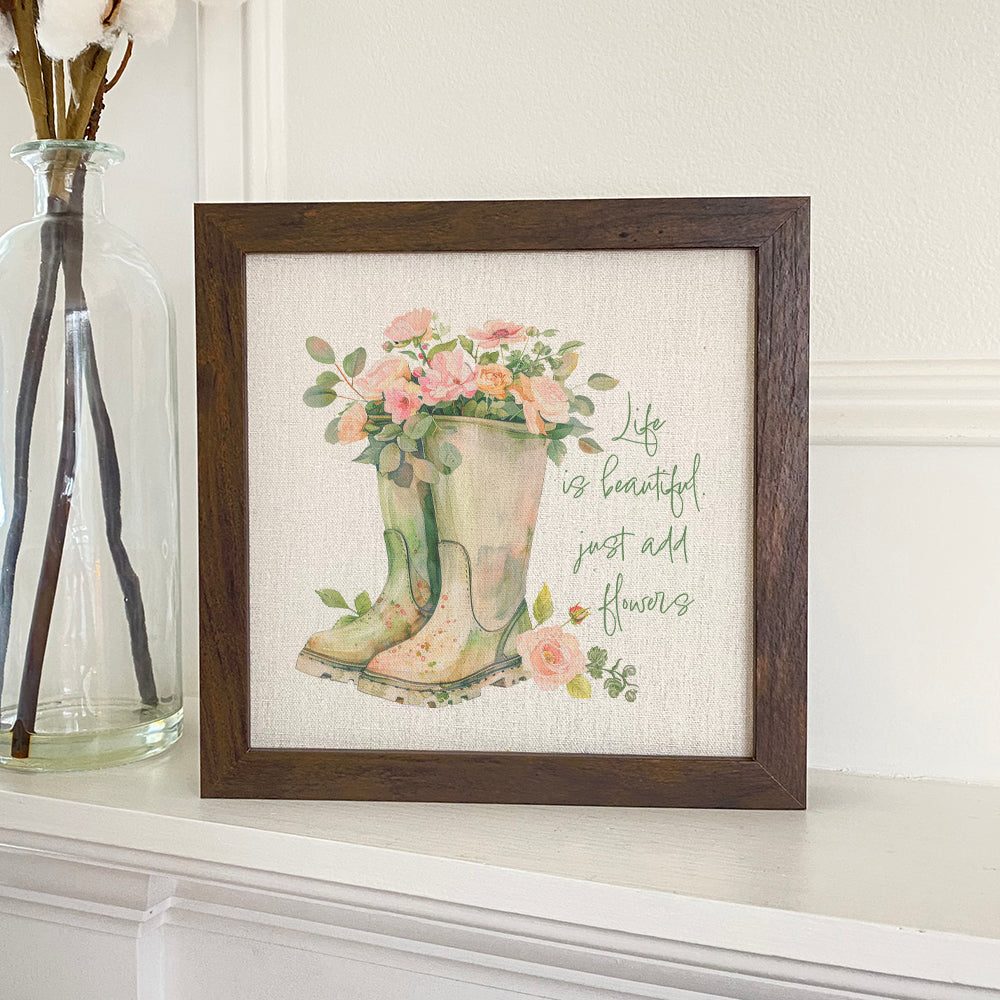 Life is Beautiful - Framed Sign