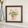 Watercolor Potted Plant - Framed Sign