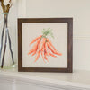 Watercolor Tied Carrots - Framed Sign