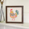 Folk-Art Chicken - Spring Framed Sign