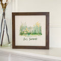 Daffodil Fence - Spring Custom Framed Sign