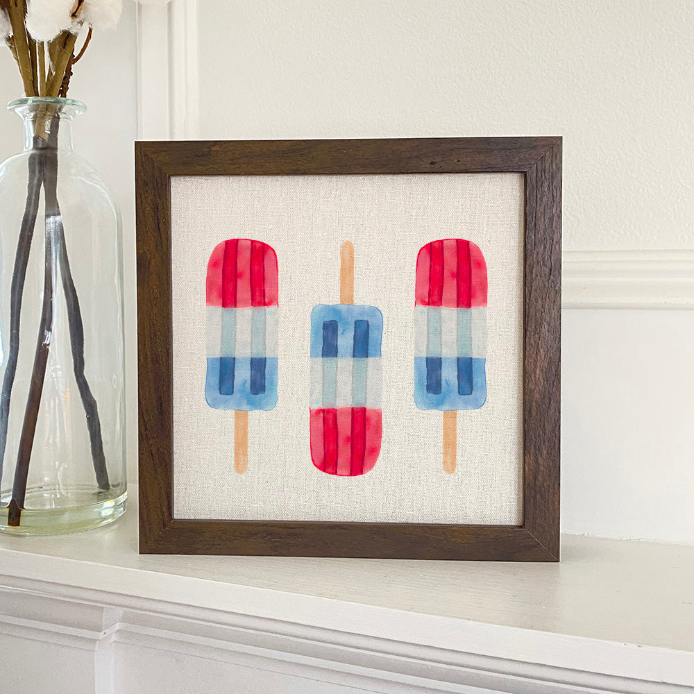 Patriotic Pops - Framed Sign