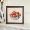 Bowl of Strawberries - Summer Framed Sign