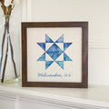 Quilted Block - Custom Framed Sign