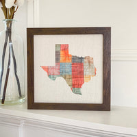 Quilted State - Custom Framed Sign