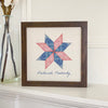Quilted Star - Custom Framed Sign