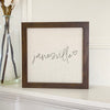 Cursive Heart - Custom Framed Sign