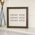 Triple Repeats - Custom Framed Sign