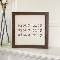 Triple Repeats - Custom Framed Sign