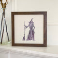 Standing Witch - Customizable Halloween Framed Sign