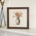 Fall Leaves Vase - Customizable Framed Sign