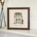 Lamp Post Welcome - Custom Framed Sign