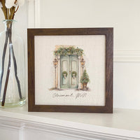 Lamp Post Welcome - Custom Framed Sign