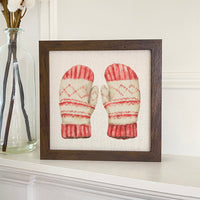 Woolen Mittens - Customizable Framed Sign