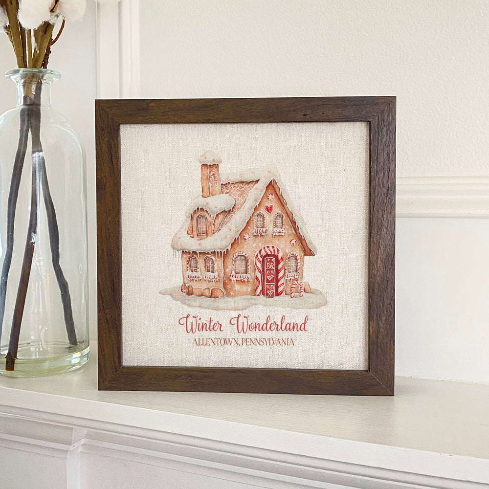 Winter Wonderland - Custom Framed Sign