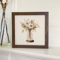 Harvest Florals - Fall Customizable Framed Sign