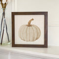 Knit Pumpkin - Customizable Framed Sign