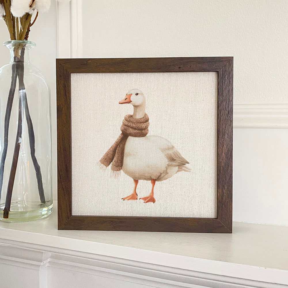 Cozy Duck - Customizable Framed Sign