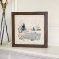 Brisk Winter Pond - Customizable Framed Sign