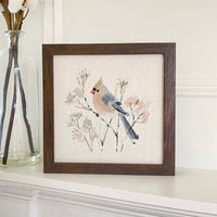 Little Winter Bird - Customizable Framed Sign