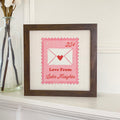 Love Letter Stamp - Custom Framed Sign