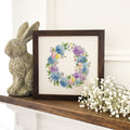 Easter Hydrangea Wreath - Framed Sign