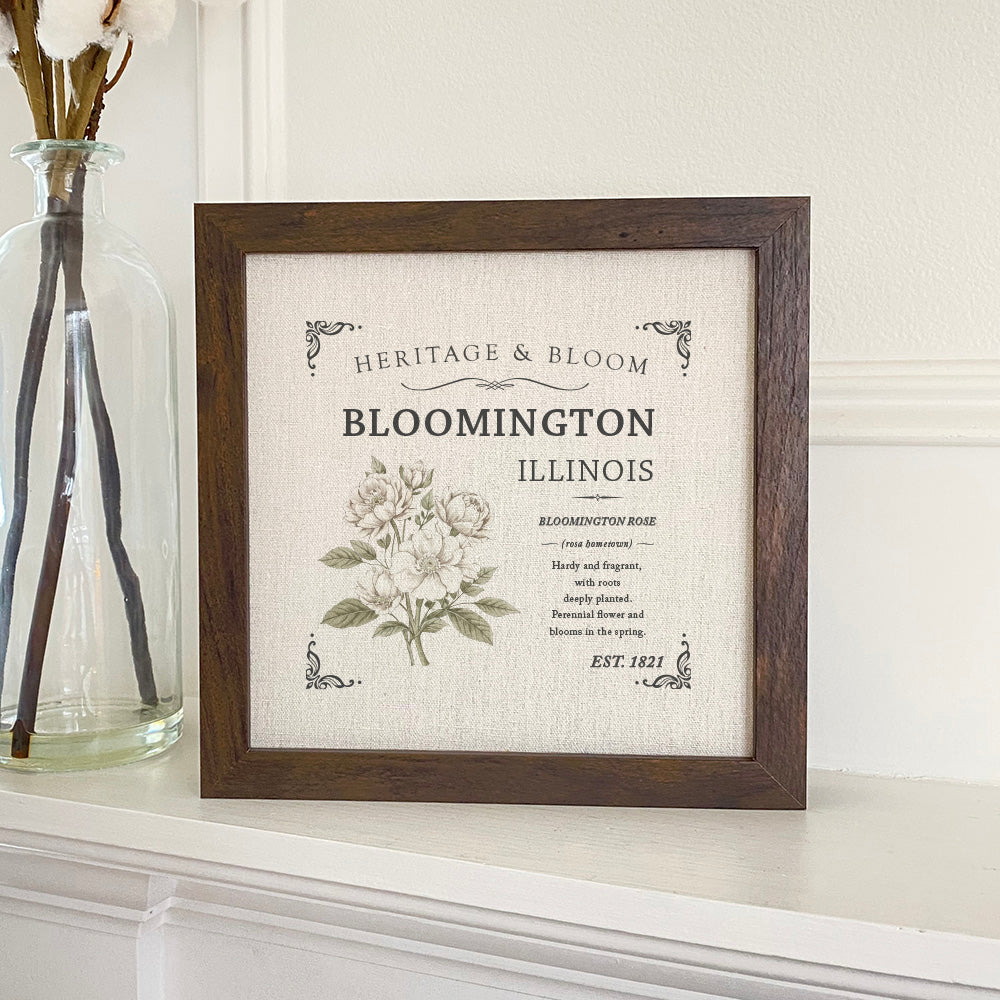 Hometown Rose - Custom Framed Sign