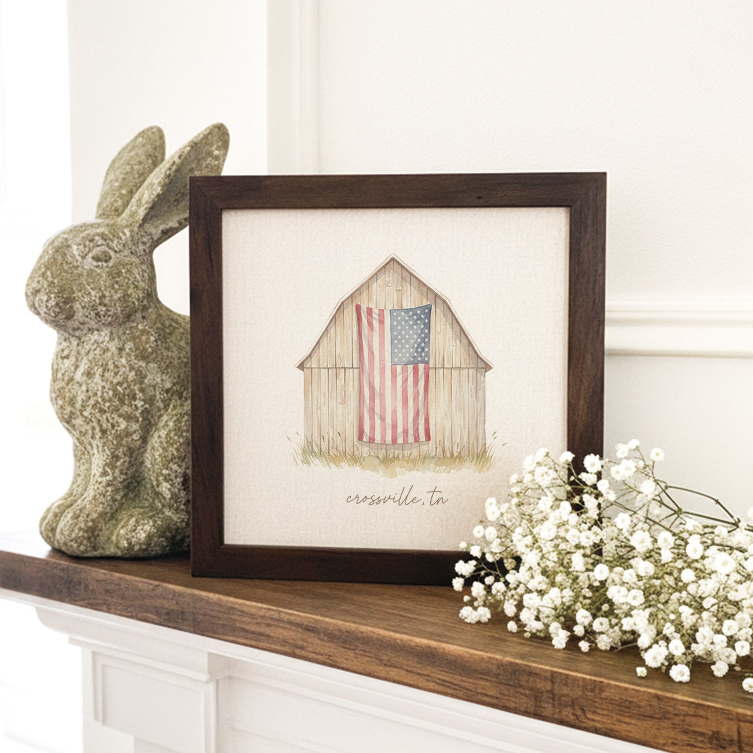 Americana Barn - Custom Framed Sign