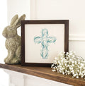 Spring Easter Cross - Framed Sign