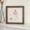 Snowman with Birds - Framed Sign